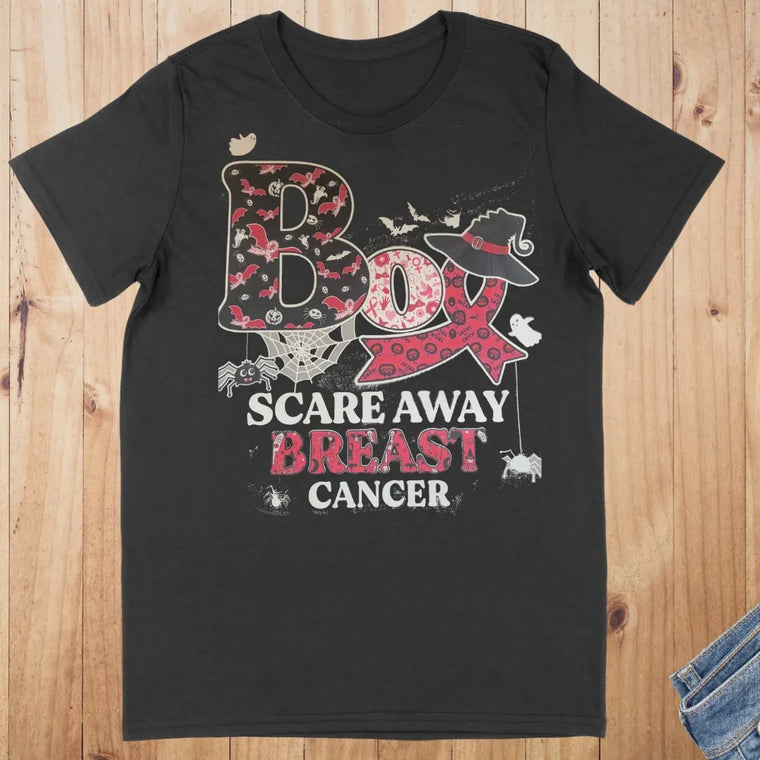 Boo Scare Away Breast Cancer T-Shirt