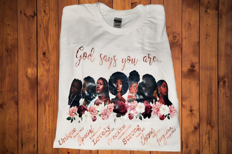 'God Says You Are' Short Sleeve T-Shirt