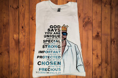 God Says Young King Short Sleeve T-Shirt