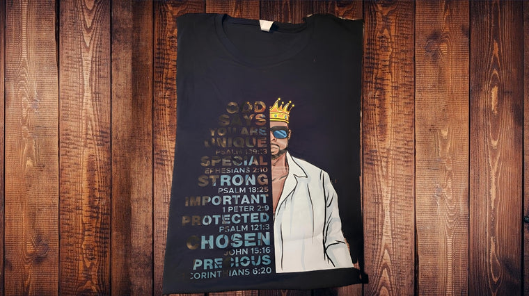 God Says Young King Short Sleeve T-Shirt